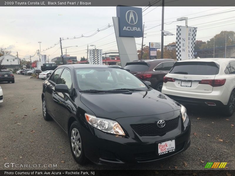 Black Sand Pearl / Bisque 2009 Toyota Corolla LE