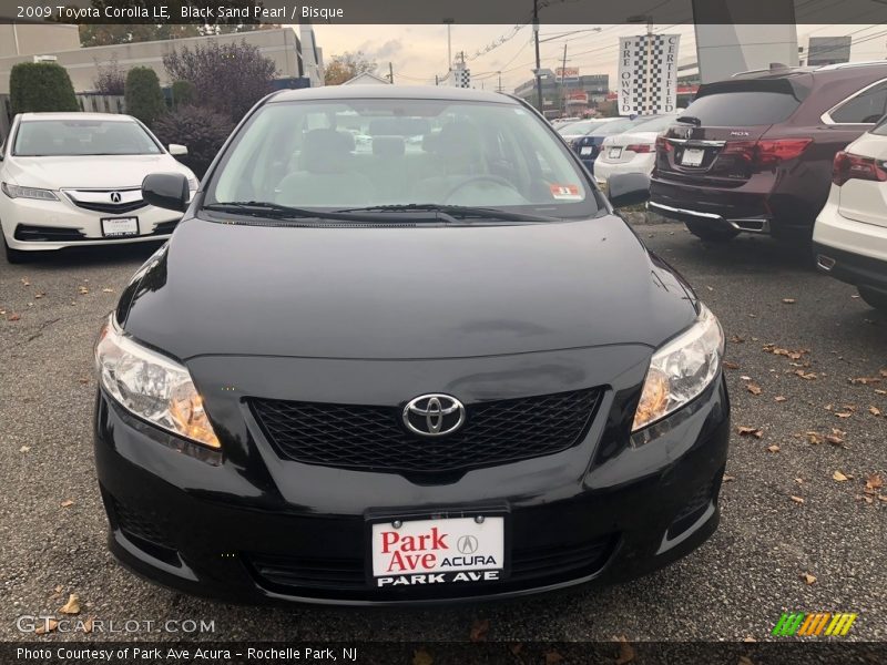Black Sand Pearl / Bisque 2009 Toyota Corolla LE