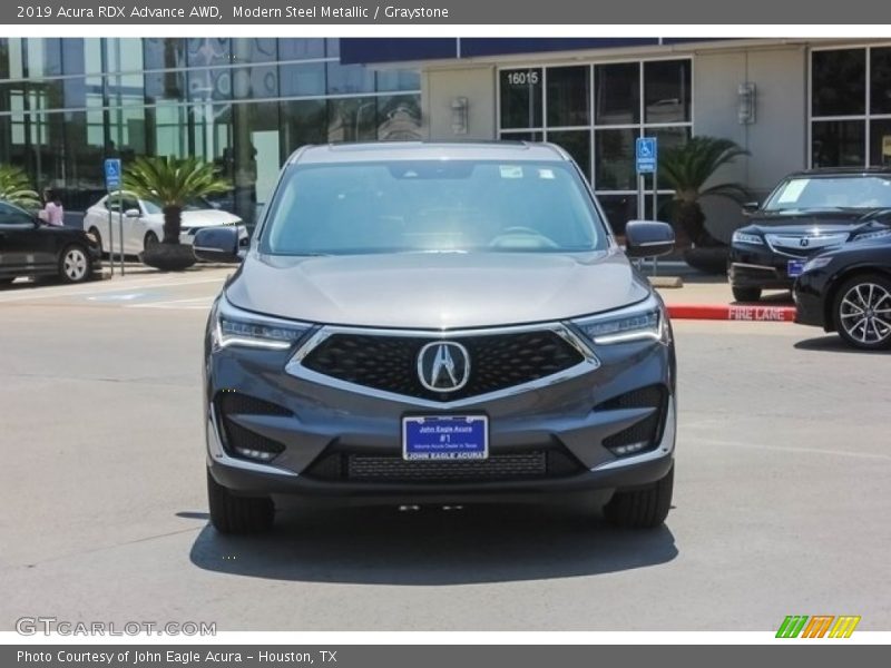 Modern Steel Metallic / Graystone 2019 Acura RDX Advance AWD