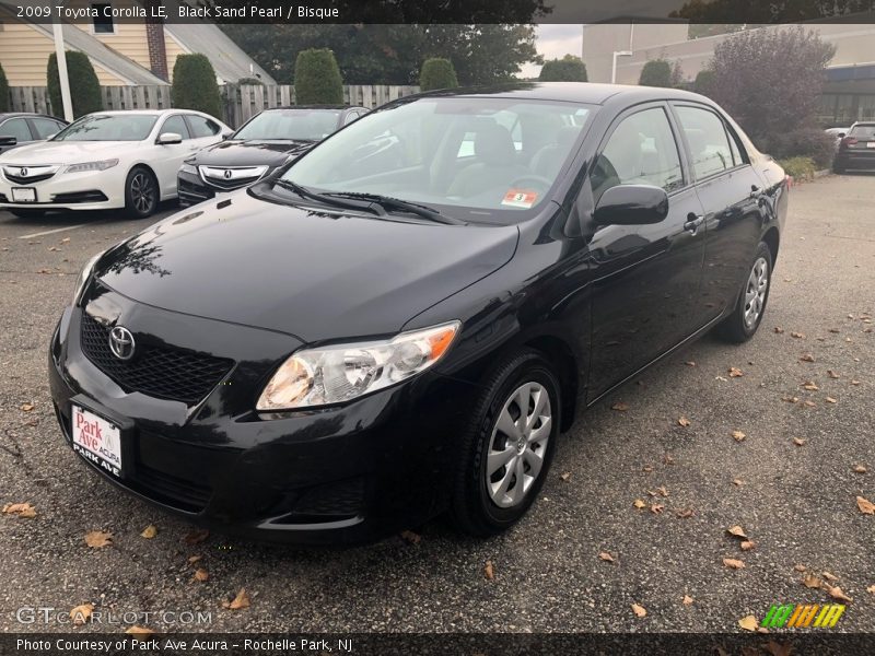 Black Sand Pearl / Bisque 2009 Toyota Corolla LE