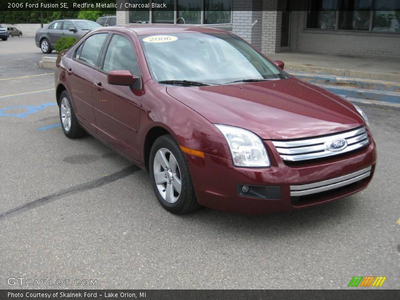 Redfire Metallic / Charcoal Black 2006 Ford Fusion SE