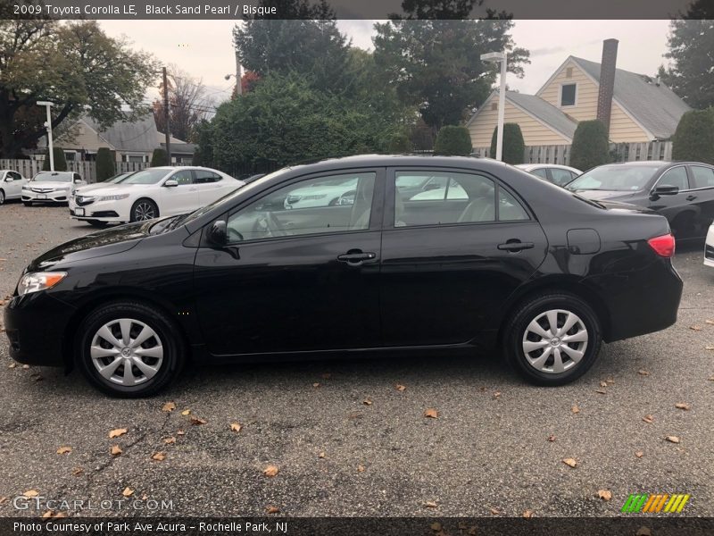 Black Sand Pearl / Bisque 2009 Toyota Corolla LE