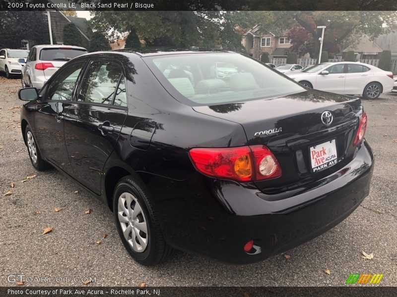 Black Sand Pearl / Bisque 2009 Toyota Corolla LE