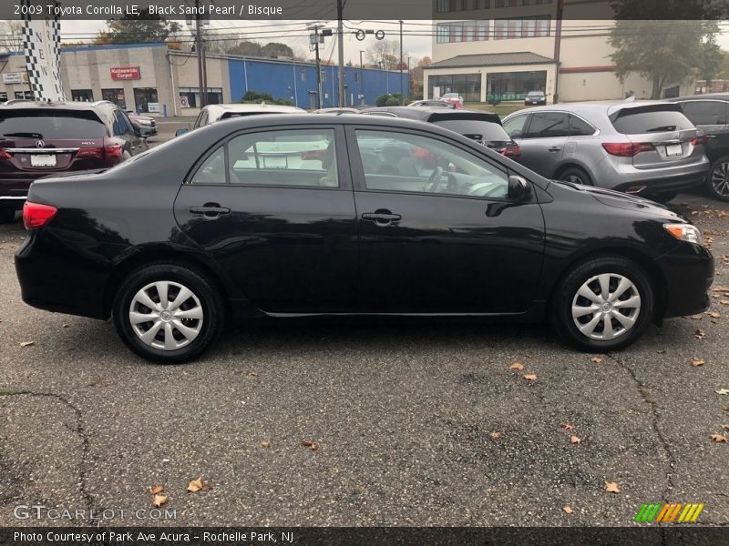 Black Sand Pearl / Bisque 2009 Toyota Corolla LE