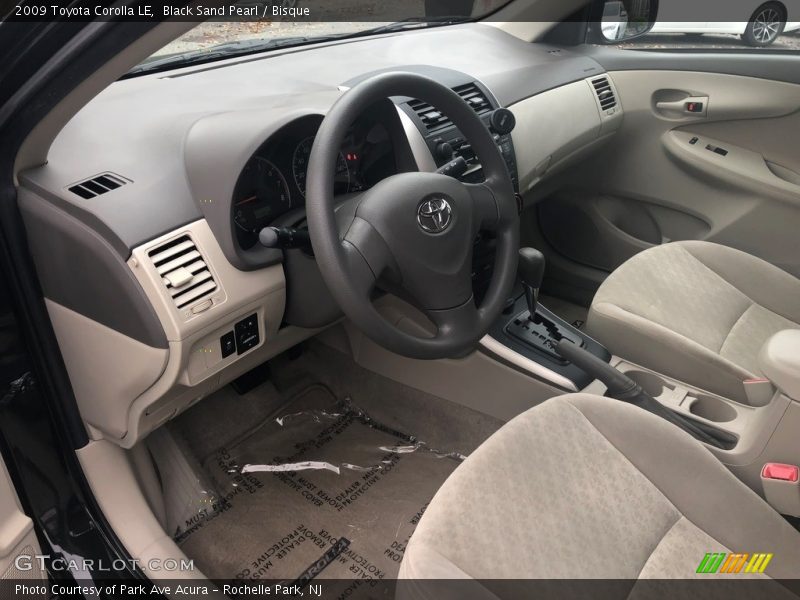 Black Sand Pearl / Bisque 2009 Toyota Corolla LE