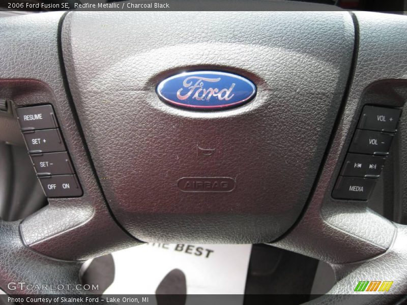 Redfire Metallic / Charcoal Black 2006 Ford Fusion SE