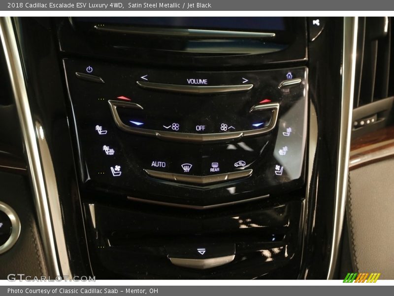 Satin Steel Metallic / Jet Black 2018 Cadillac Escalade ESV Luxury 4WD