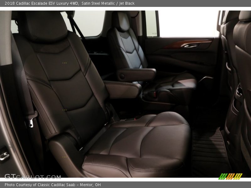 Satin Steel Metallic / Jet Black 2018 Cadillac Escalade ESV Luxury 4WD
