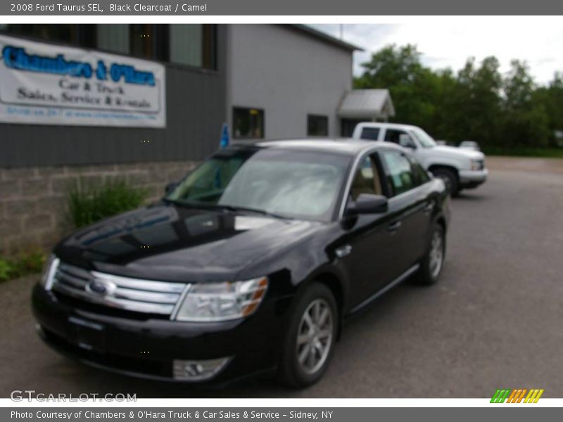 Black Clearcoat / Camel 2008 Ford Taurus SEL