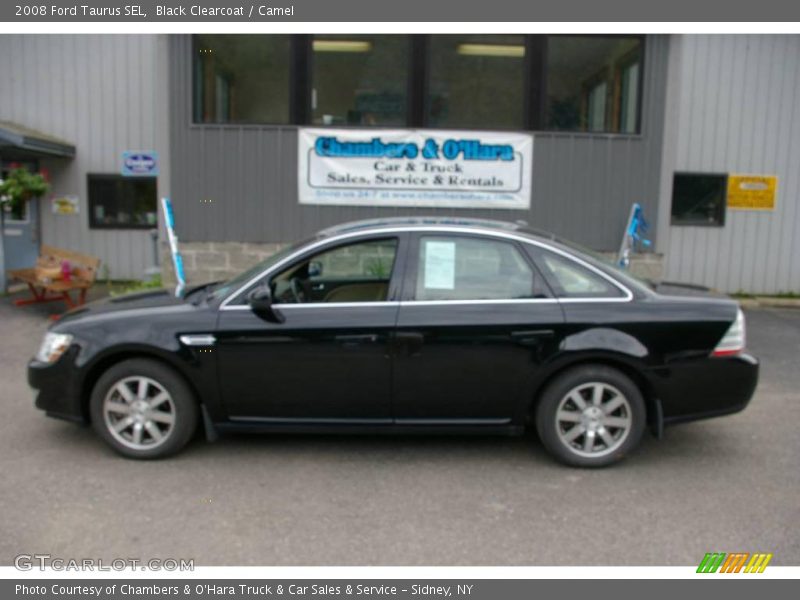 Black Clearcoat / Camel 2008 Ford Taurus SEL