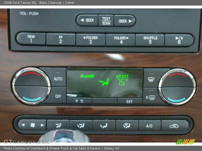 Black Clearcoat / Camel 2008 Ford Taurus SEL