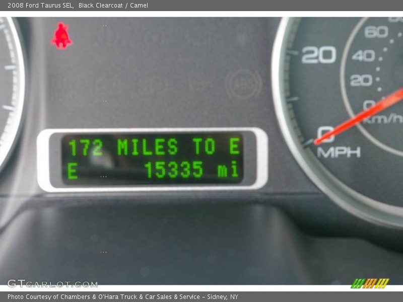 Black Clearcoat / Camel 2008 Ford Taurus SEL