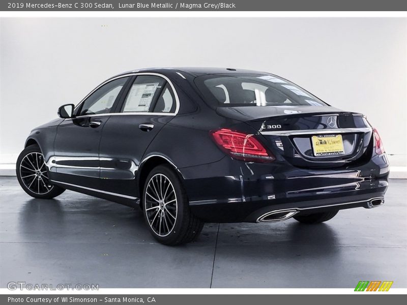 Lunar Blue Metallic / Magma Grey/Black 2019 Mercedes-Benz C 300 Sedan