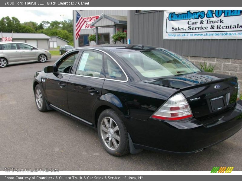 Black Clearcoat / Camel 2008 Ford Taurus SEL