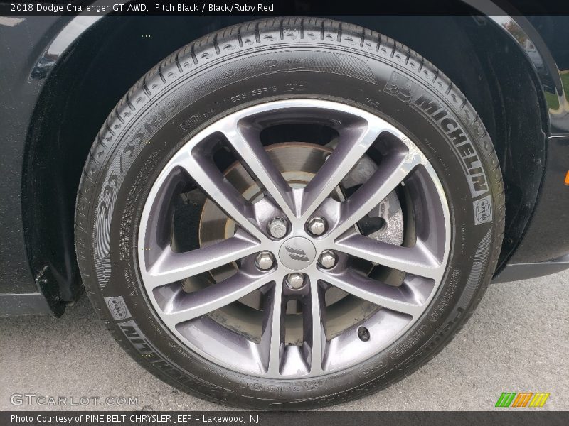 Pitch Black / Black/Ruby Red 2018 Dodge Challenger GT AWD