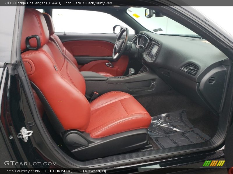 Pitch Black / Black/Ruby Red 2018 Dodge Challenger GT AWD