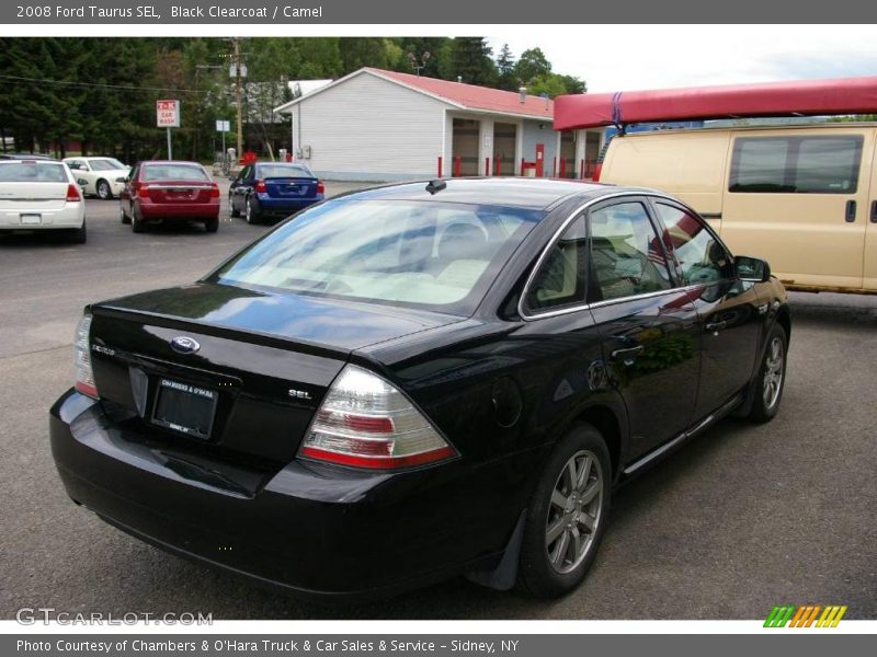 Black Clearcoat / Camel 2008 Ford Taurus SEL