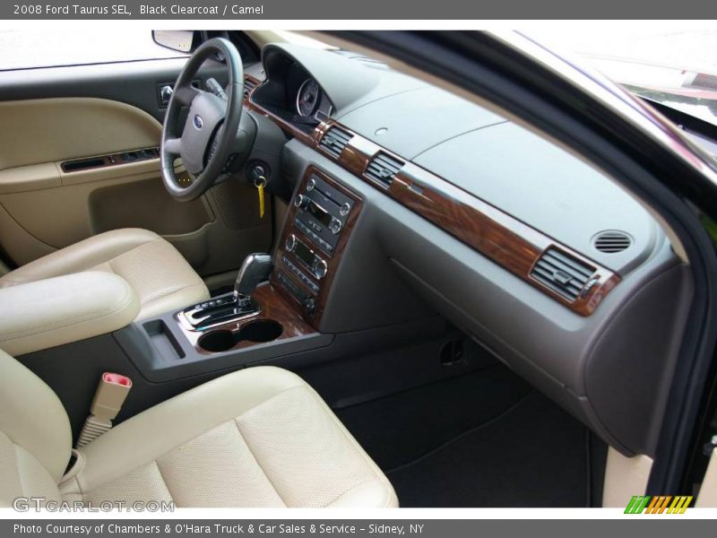 Black Clearcoat / Camel 2008 Ford Taurus SEL