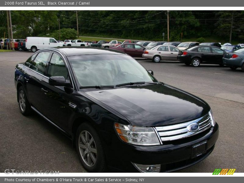 Black Clearcoat / Camel 2008 Ford Taurus SEL