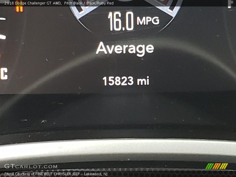 Pitch Black / Black/Ruby Red 2018 Dodge Challenger GT AWD