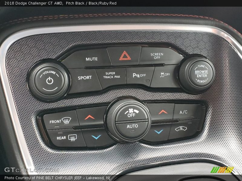 Pitch Black / Black/Ruby Red 2018 Dodge Challenger GT AWD