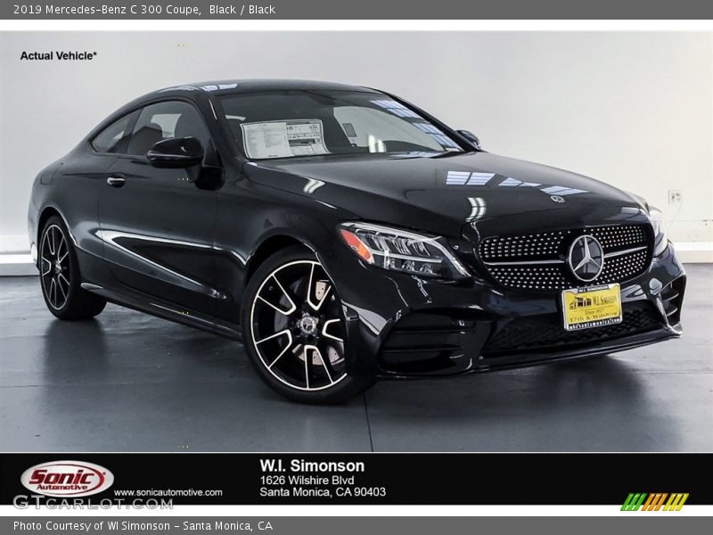 Black / Black 2019 Mercedes-Benz C 300 Coupe