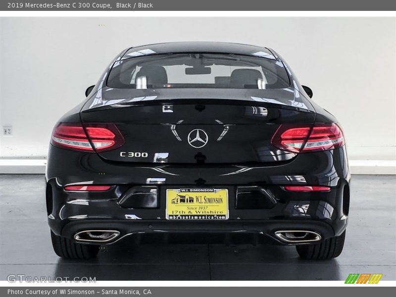 Black / Black 2019 Mercedes-Benz C 300 Coupe