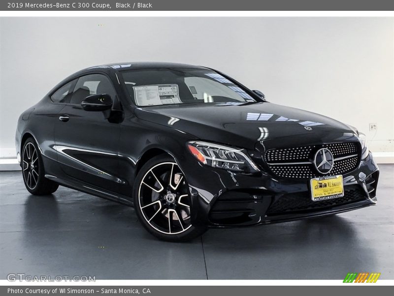 Black / Black 2019 Mercedes-Benz C 300 Coupe