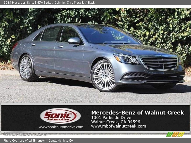 Selenite Grey Metallic / Black 2019 Mercedes-Benz S 450 Sedan