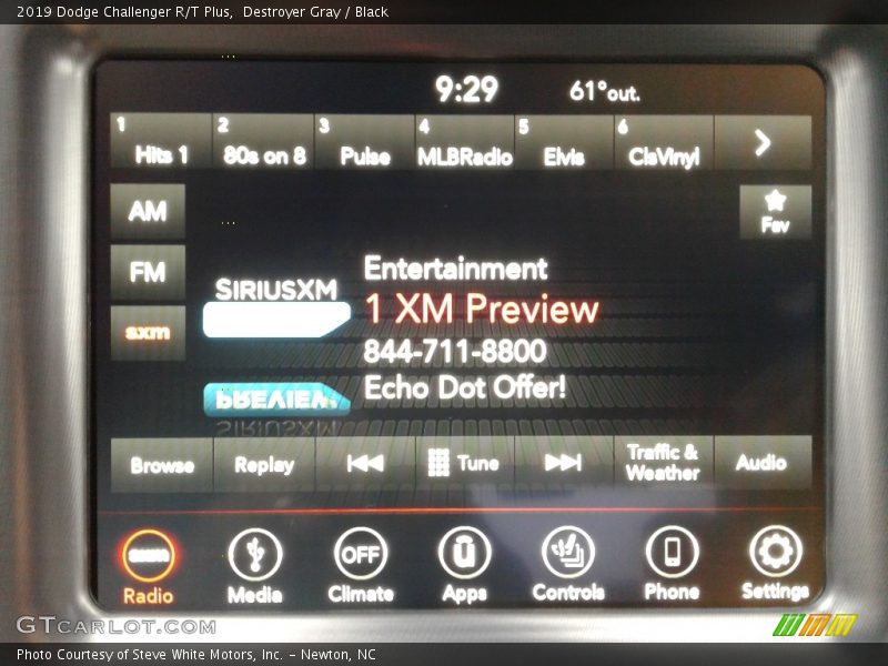 Destroyer Gray / Black 2019 Dodge Challenger R/T Plus