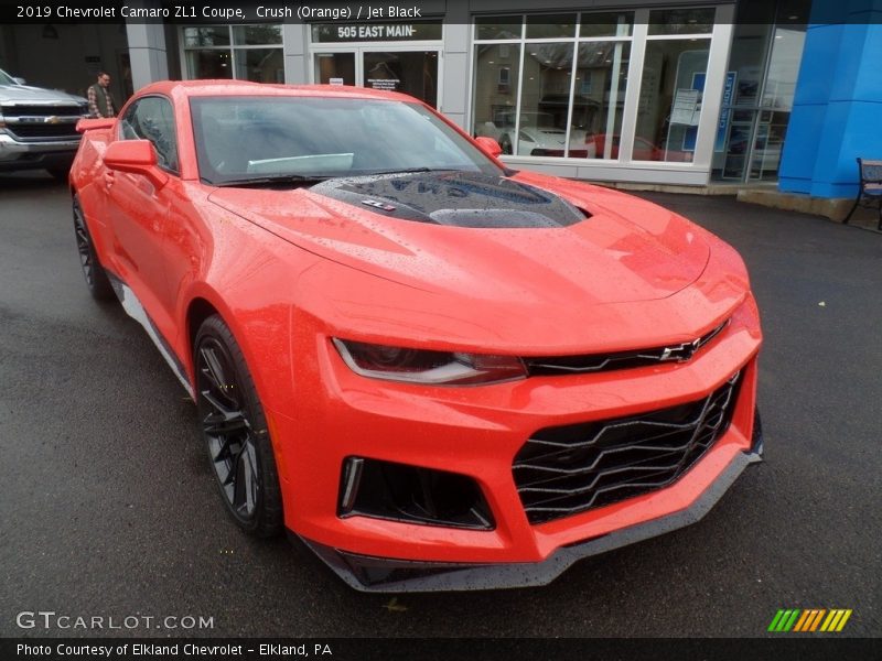 Crush (Orange) / Jet Black 2019 Chevrolet Camaro ZL1 Coupe