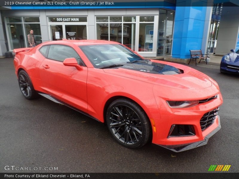 Crush (Orange) / Jet Black 2019 Chevrolet Camaro ZL1 Coupe