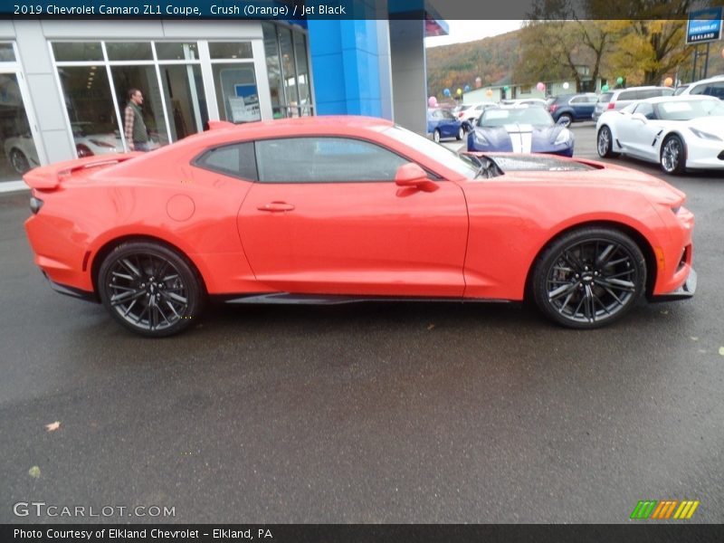 Crush (Orange) / Jet Black 2019 Chevrolet Camaro ZL1 Coupe