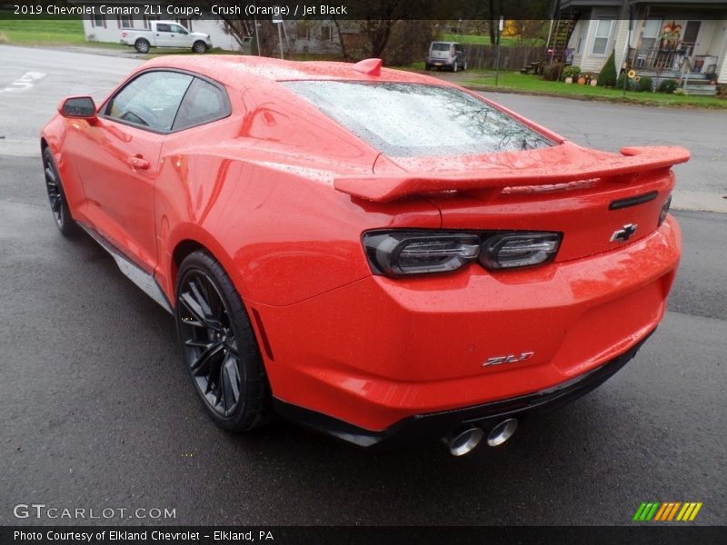 Crush (Orange) / Jet Black 2019 Chevrolet Camaro ZL1 Coupe