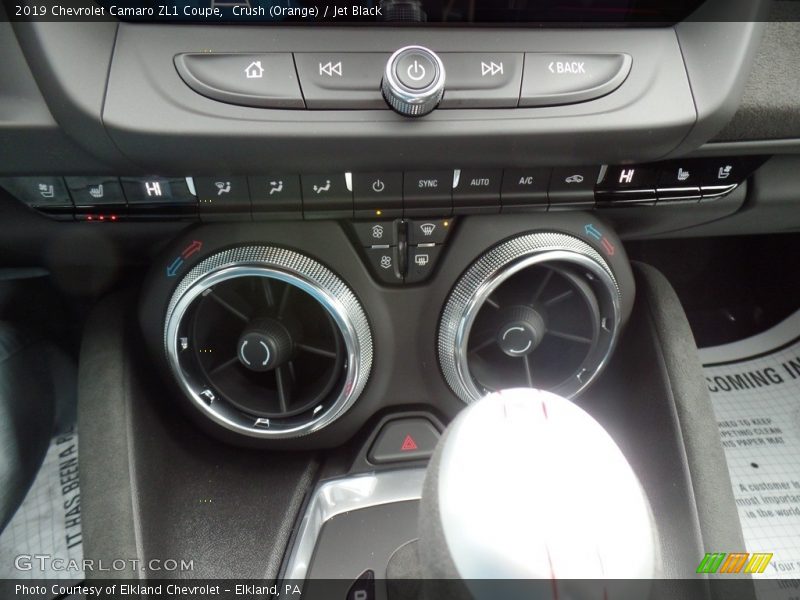 Crush (Orange) / Jet Black 2019 Chevrolet Camaro ZL1 Coupe