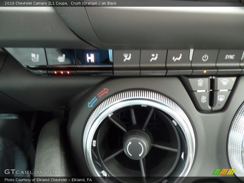 Crush (Orange) / Jet Black 2019 Chevrolet Camaro ZL1 Coupe