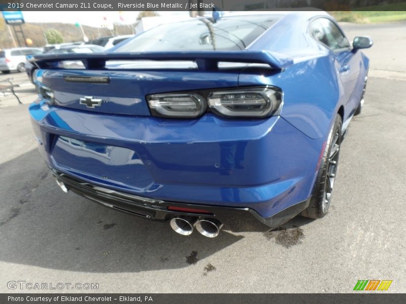Riverside Blue Metallic / Jet Black 2019 Chevrolet Camaro ZL1 Coupe