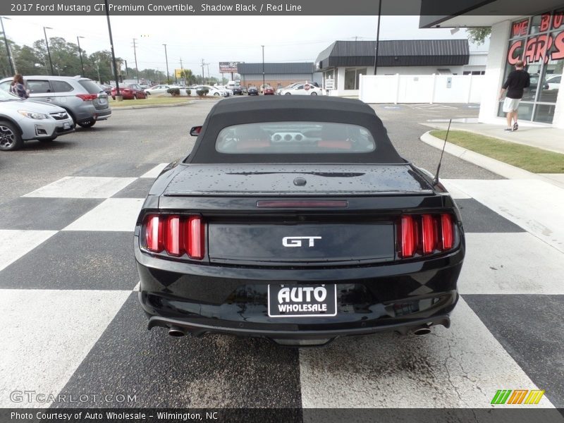 Shadow Black / Red Line 2017 Ford Mustang GT Premium Convertible