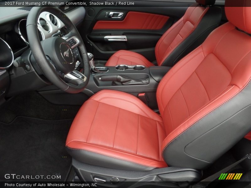  2017 Mustang GT Premium Convertible Red Line Interior