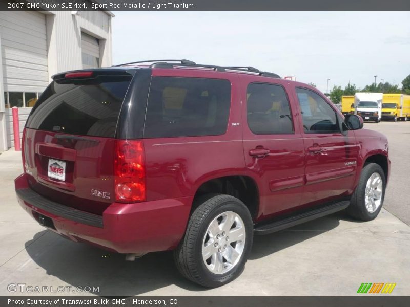 Sport Red Metallic / Light Titanium 2007 GMC Yukon SLE 4x4