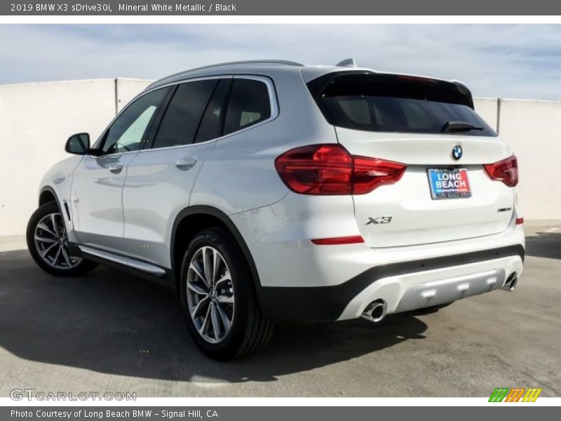 Mineral White Metallic / Black 2019 BMW X3 sDrive30i