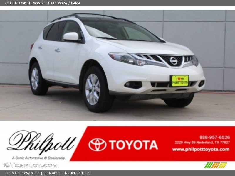 Pearl White / Beige 2013 Nissan Murano SL