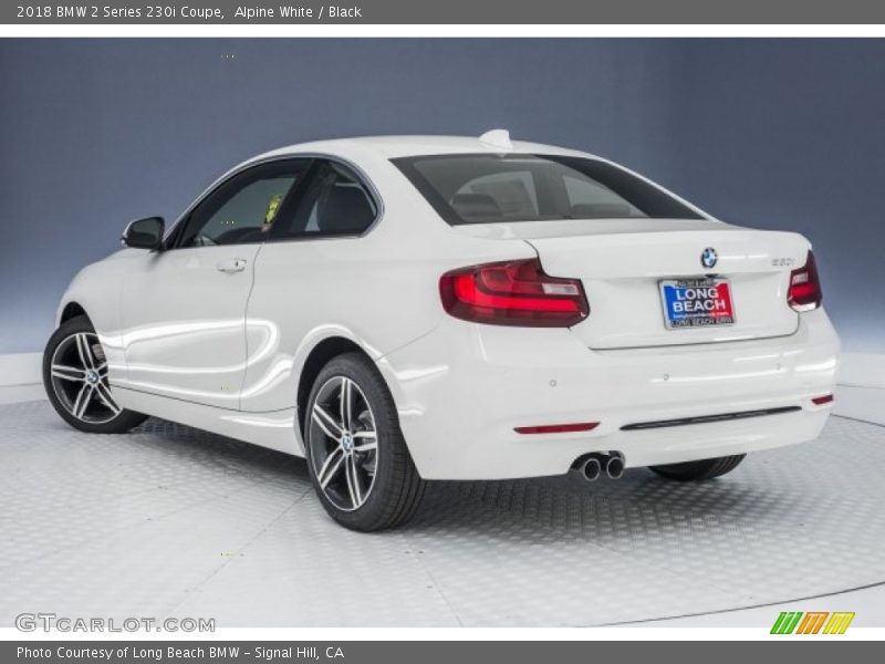 Alpine White / Black 2018 BMW 2 Series 230i Coupe