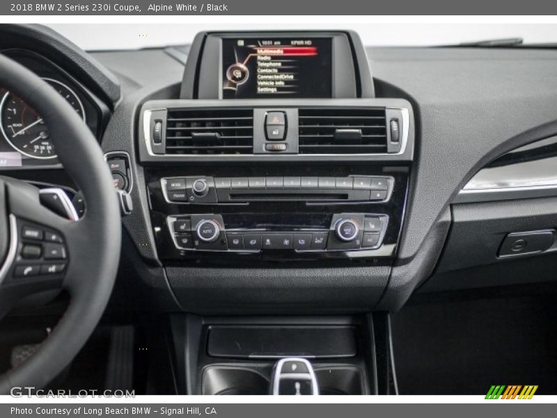 Alpine White / Black 2018 BMW 2 Series 230i Coupe