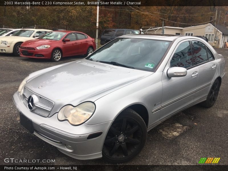 Brilliant Silver Metallic / Charcoal 2003 Mercedes-Benz C 230 Kompressor Sedan
