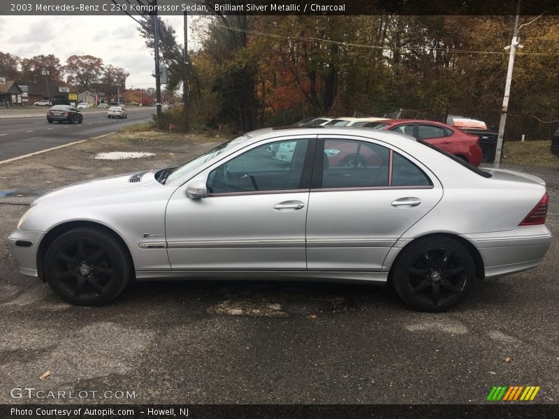 Brilliant Silver Metallic / Charcoal 2003 Mercedes-Benz C 230 Kompressor Sedan