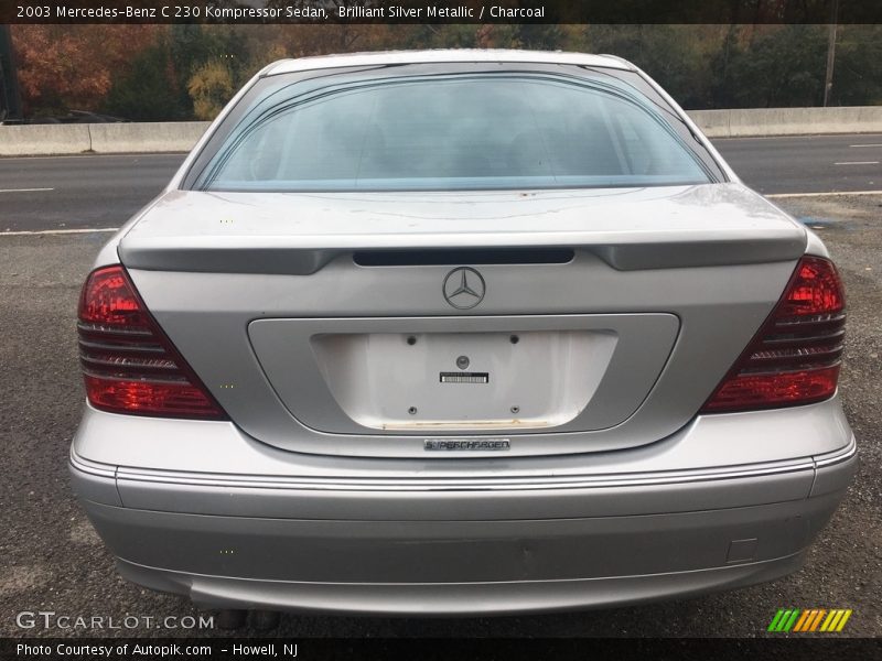 Brilliant Silver Metallic / Charcoal 2003 Mercedes-Benz C 230 Kompressor Sedan