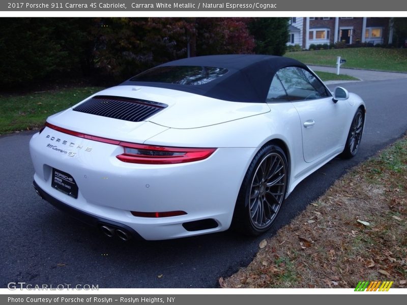 Carrara White Metallic / Natural Espresso/Cognac 2017 Porsche 911 Carrera 4S Cabriolet