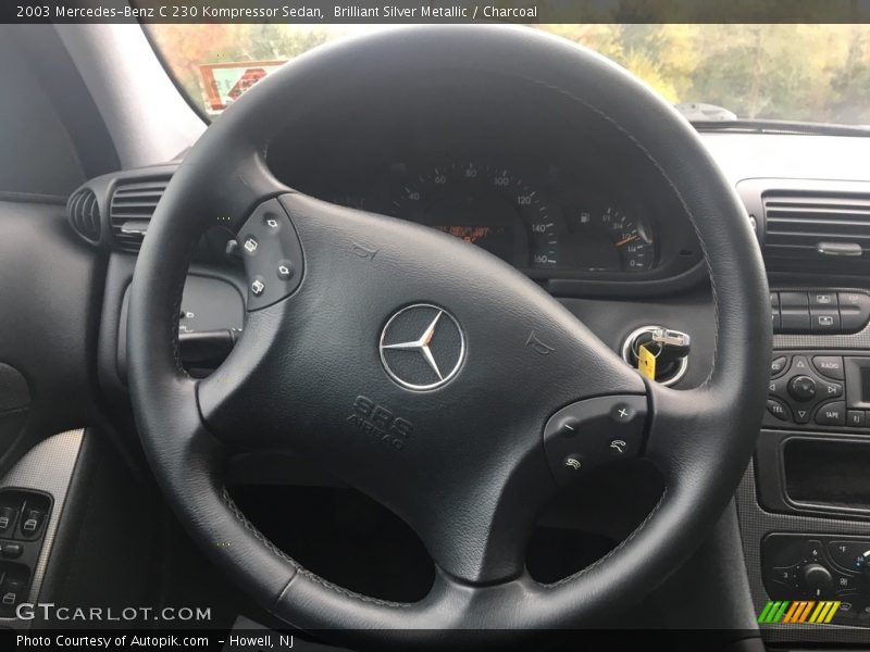 Brilliant Silver Metallic / Charcoal 2003 Mercedes-Benz C 230 Kompressor Sedan