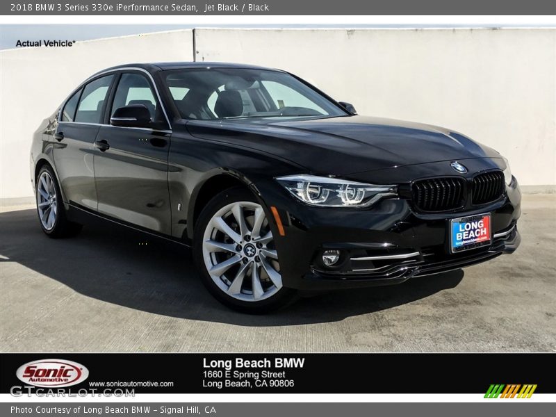 Jet Black / Black 2018 BMW 3 Series 330e iPerformance Sedan